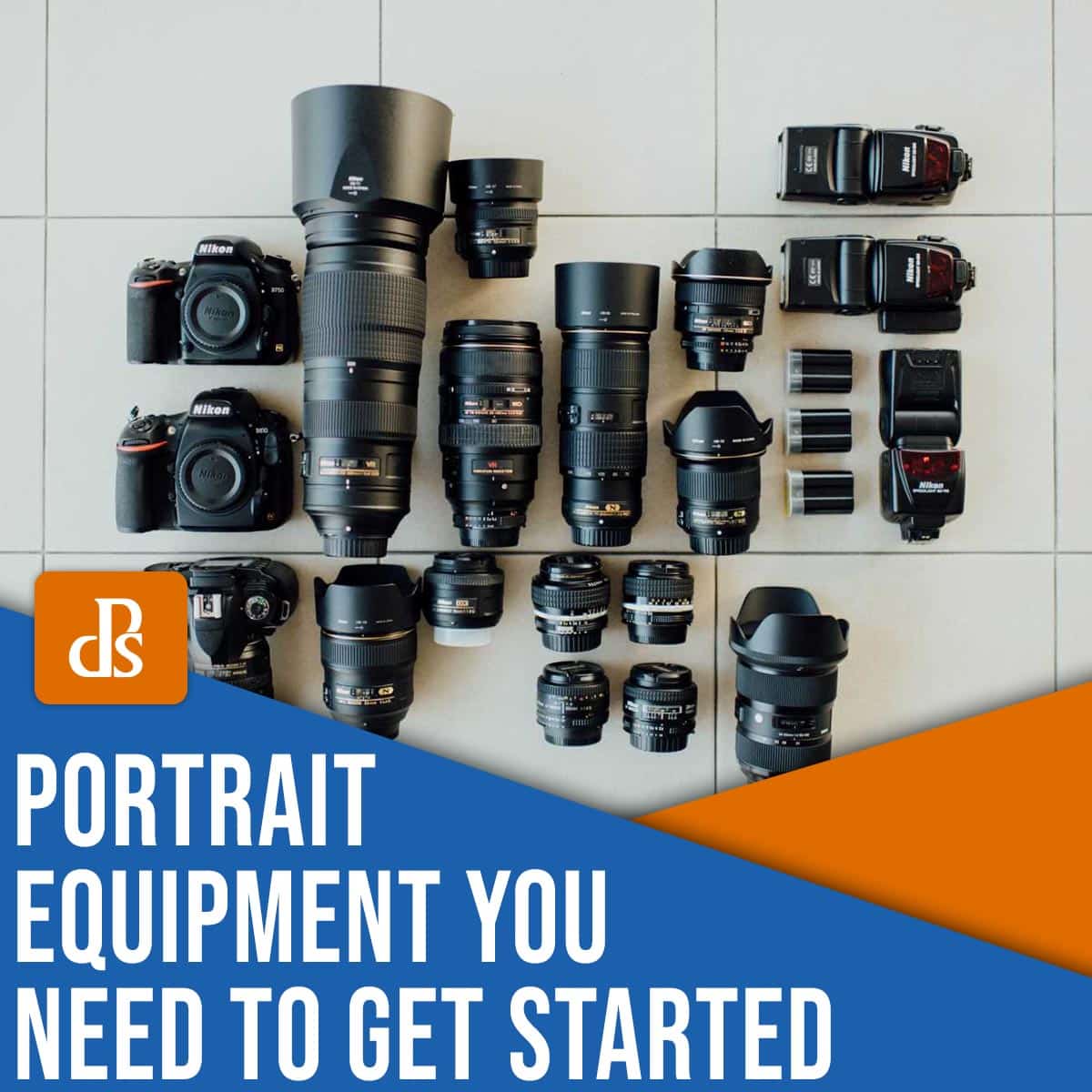 équipement de photographie de portrait dont vous avez besoin pour commencer